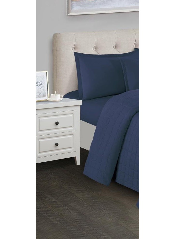 مون مفرش سرير نفرين فندقي مضغوط يتكون من 6 قطع ليمنحك صيف منعش، لحاف مقاس 250x230 سم - Image 2