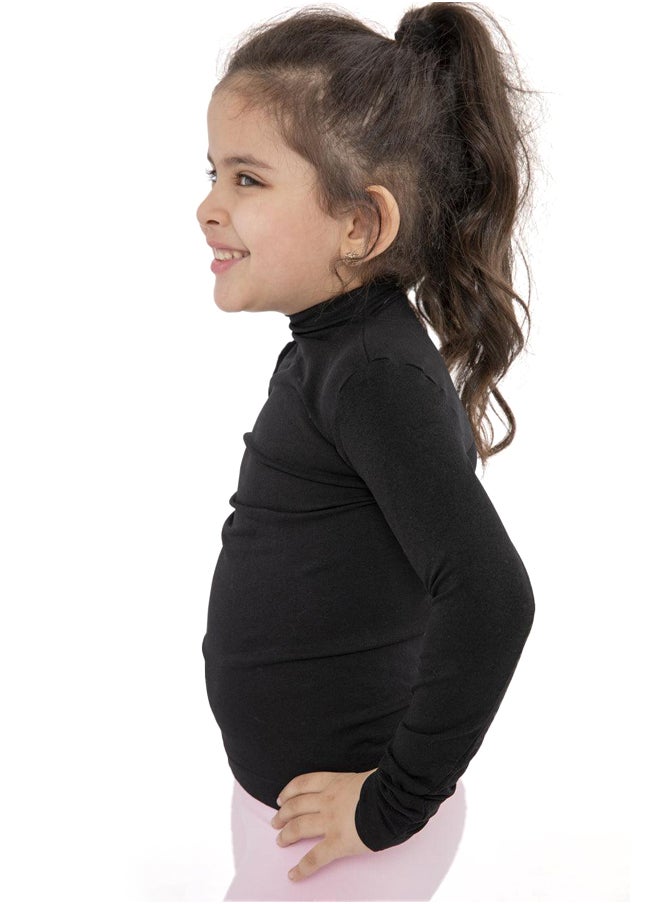 Carina - Girly Microfiber High Neck Top - Image 1