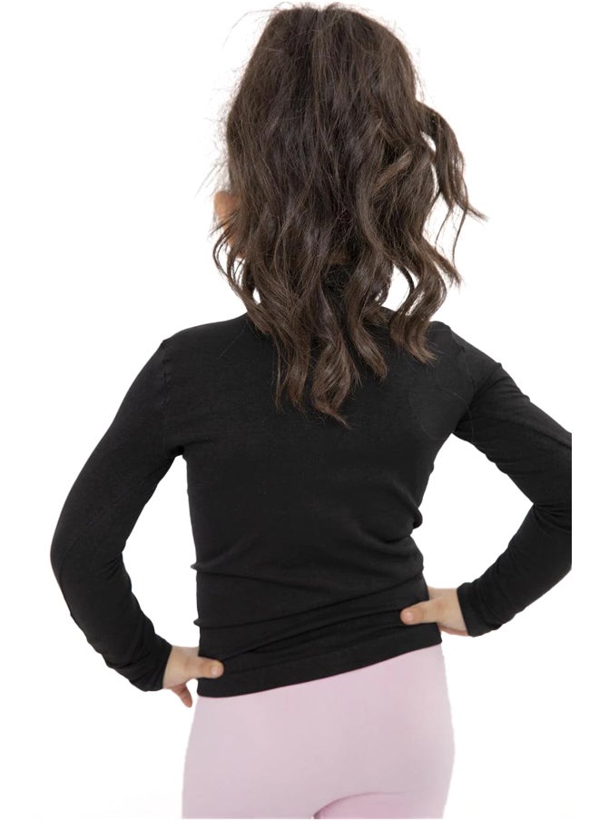 Carina - Girly Microfiber High Neck Top - Image 1