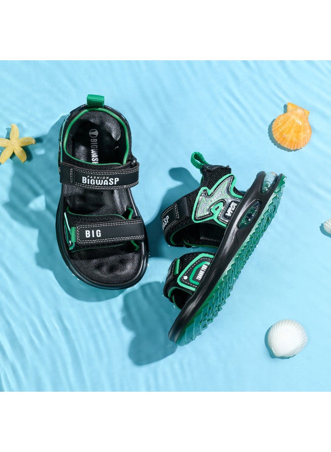 Bumblebee Kids' Sandals, Children's Breathable Open-toe Beach Shoes, Boys' Hollow-out Summer Sandals For Big Kids & Elementary School Students - Image 4