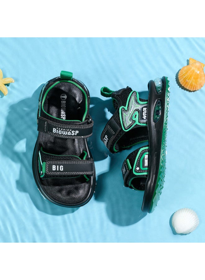Bumblebee Kids' Sandals, Children's Breathable Open-toe Beach Shoes, Boys' Hollow-out Summer Sandals For Big Kids & Elementary School Students - Image 3