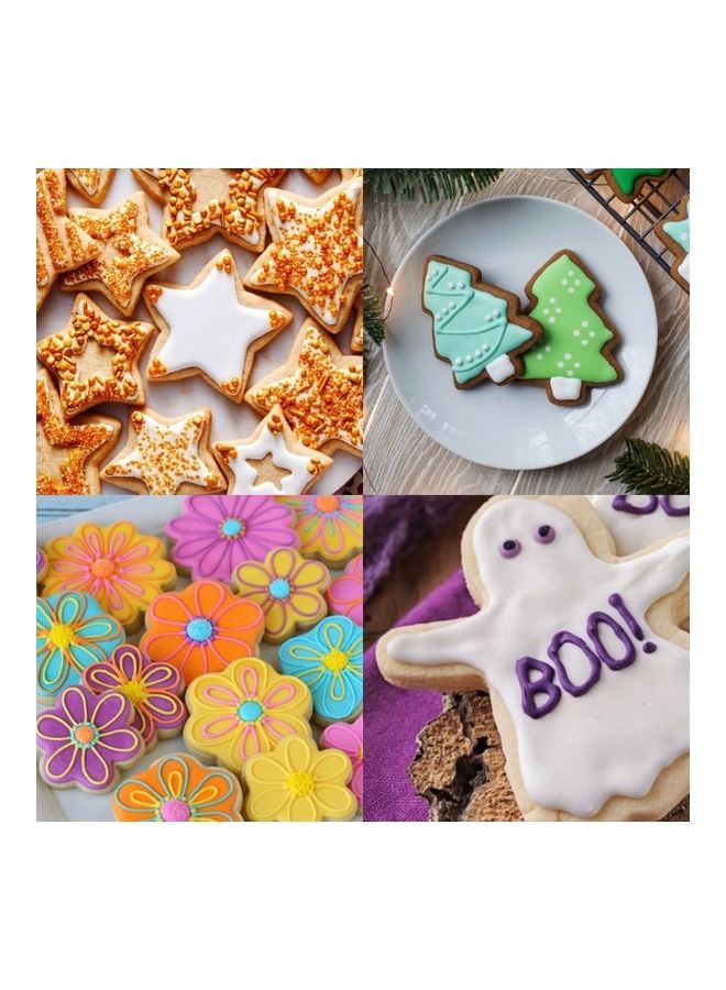 هوم بوكس مجموعة قطاعة بسكويت بيكولوجي، من 12 قطعة فضّي - Image 3