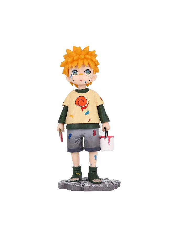 Naruto desktop decoration, young Naruto Uzumaki character model collection, decorative toys, gifts for family and friends - Image 1