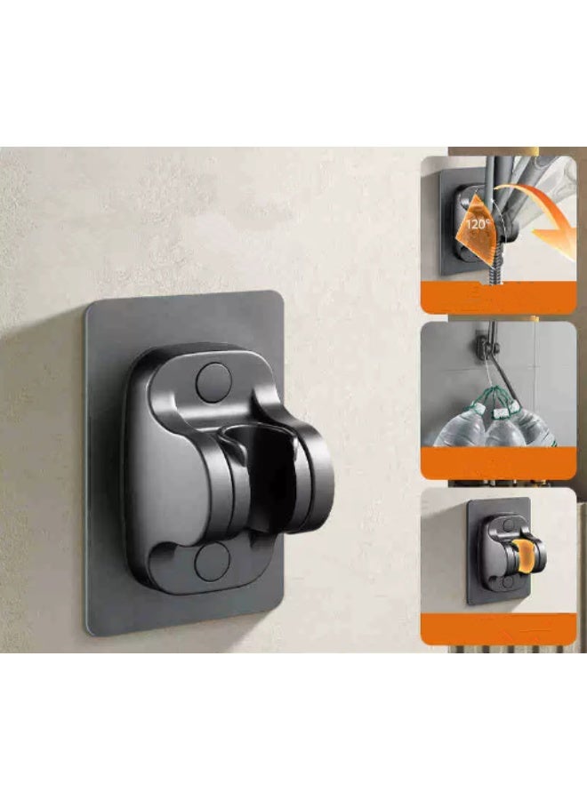 دعامة دش لاصقة قوية، دعامة دش محمولة باليد قابلة للتعديل، مثبتة على الحائط، لا تحتاج إلى أدوات، سهلة التركيب، بلمسة مثالية - Image 1