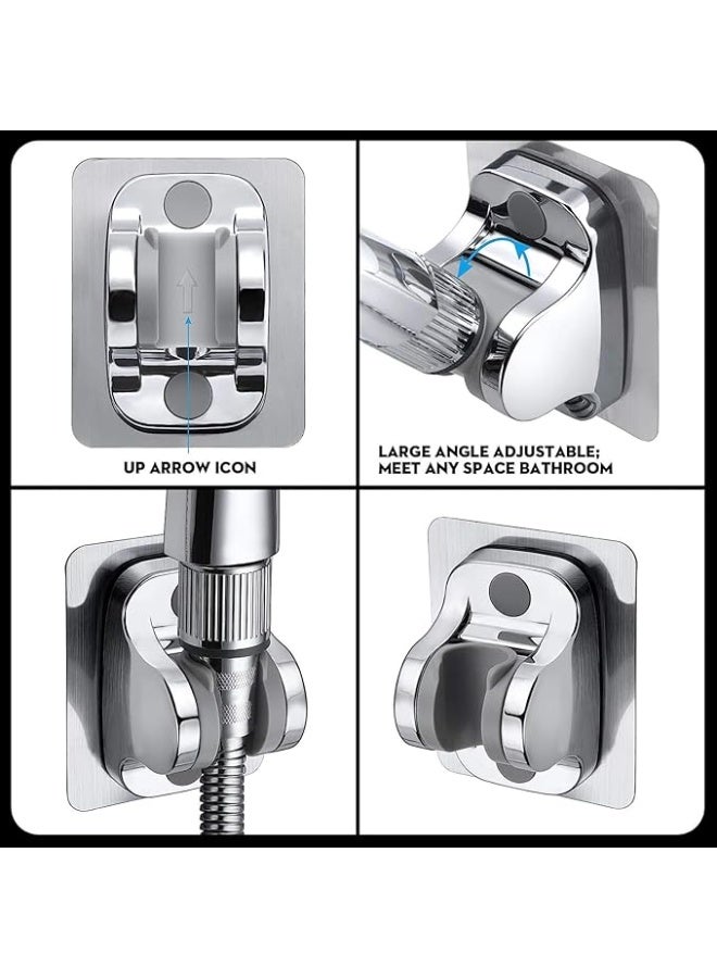 دعامة دش لاصقة قوية، دعامة دش محمولة باليد قابلة للتعديل، مثبتة على الحائط، لا تحتاج إلى أدوات، سهلة التركيب، بلمسة مثالية - Image 3