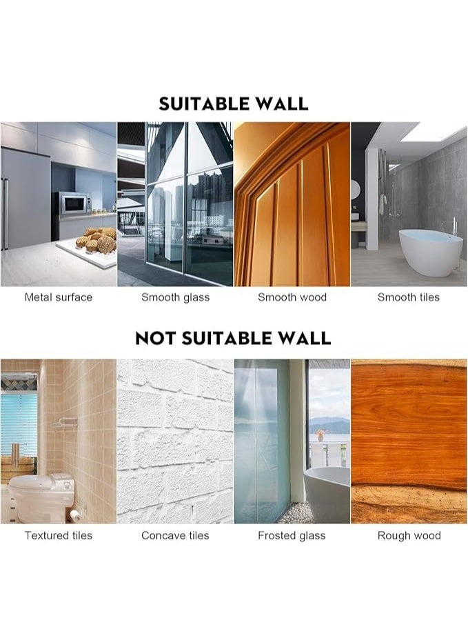 دعامة دش لاصقة قوية، دعامة دش محمولة باليد قابلة للتعديل، مثبتة على الحائط، لا تحتاج إلى أدوات، سهلة التركيب، بلمسة مثالية - Image 5