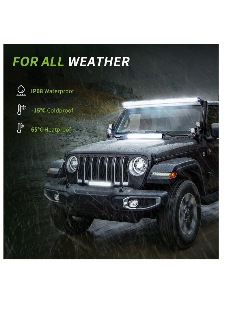 Light Bar 55cm 54 LED Large 54 LED Small 6000K 120W 13200 Lemon 10-30V - Image 4