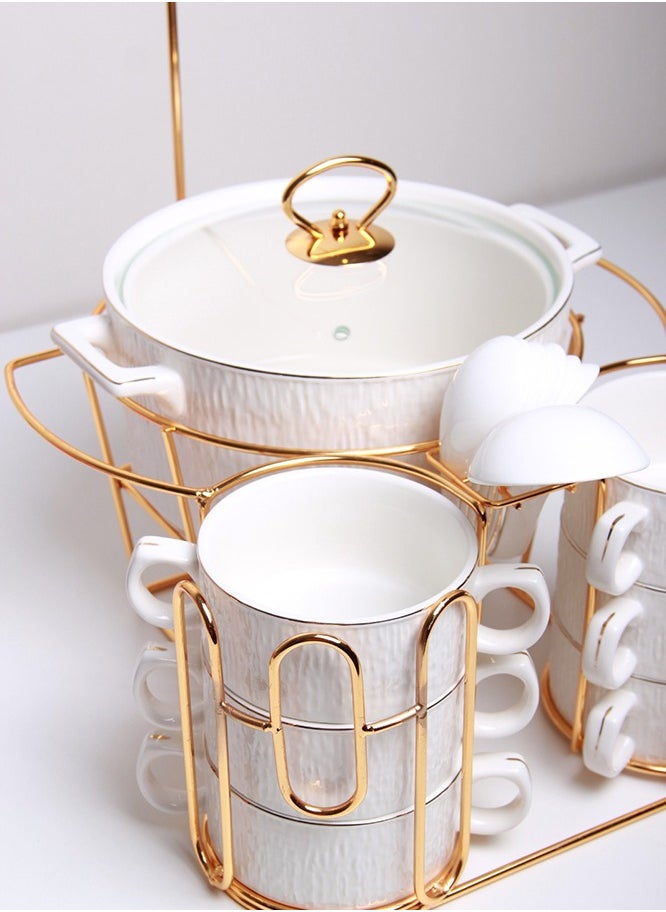 Generic - Soup bowl set with bowls and serving bowls - Image 1
