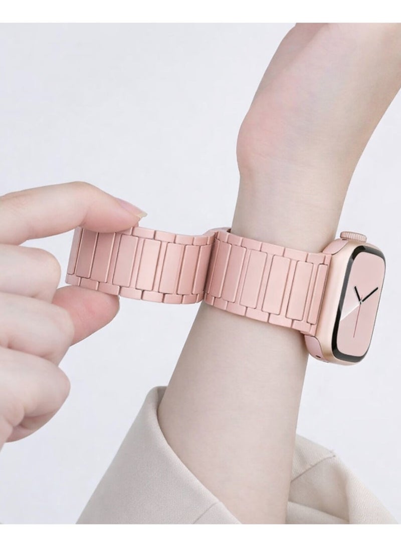 حزام سيليكون مغناطيسي متوافق مع Apple Watch مقاس 38/40/41 مم، حزام رياضي ناعم بديل بإغلاق مغناطيسي آمن لسلسلة 1–9 و SE - Image 2