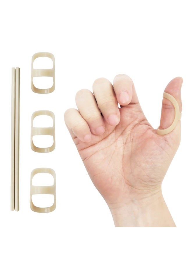 Sana-Vita 3-Point Finger Splint Support and Protection for Arthritis, Trigger Finger or Thumb, and Other Finger Conditions 3 Pack,Size 6,7,8 - Image 1