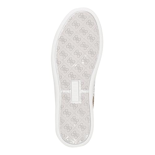 Guess Women's RENZY Sneaker, Medium Natural/Beige Logo 101, 10 - Image 4