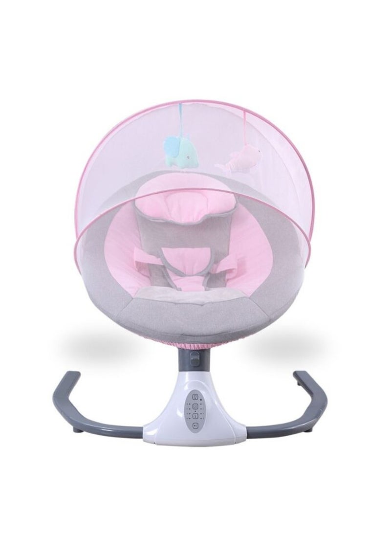 Moms Magic Baby Rocking Chair – Bluetooth Music, Remote-Controlled Auto Swing, 4-Gear Electric Rocking, Comfortable Waist Protection, USB Port  - Image 1