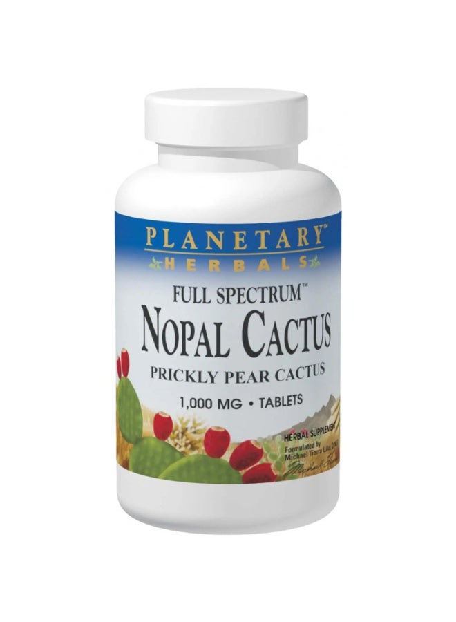 Nopal Cactus Full Spectrum Tablets 1000mg 60 Count | Prickly Pear Extract | Herbal Supplement | Plant-Based Formula