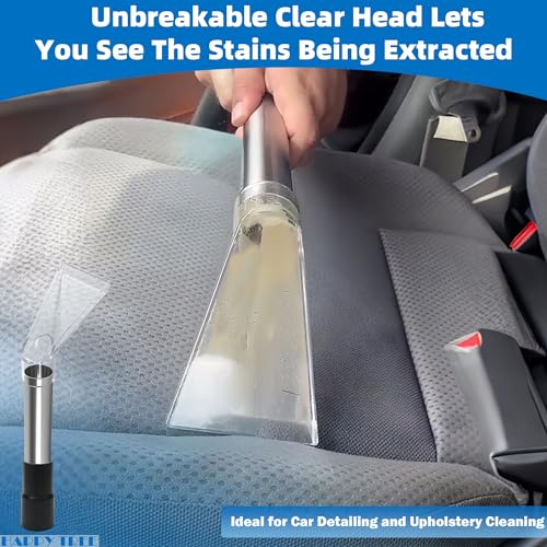 Happy Tree Universal Fit All Existing Shop Vacs with 2-1/2" &1-7/8" &1-1/4" Adapter Wet Extraction Accessory for Upholstery & Carpet Cleaning & Auto Detailing Shop Vac Extractor Attachment Hose Kit - Image 3