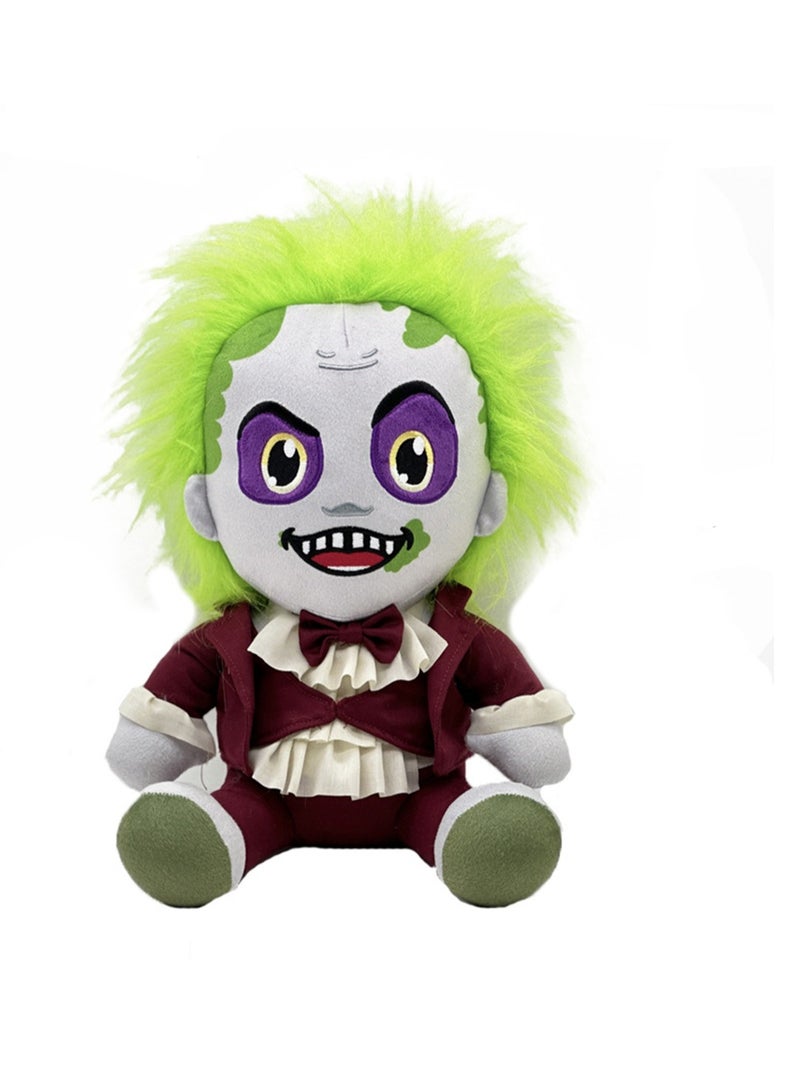 Grim Reaper 2 Plush Toy Doll (Red Clothes and Green Hair) - Image 1