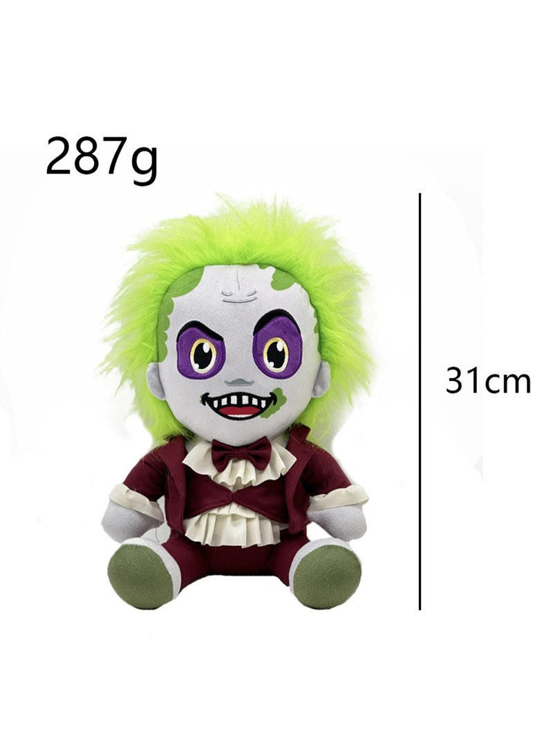 Grim Reaper 2 Plush Toy Doll (Red Clothes and Green Hair) - Image 2