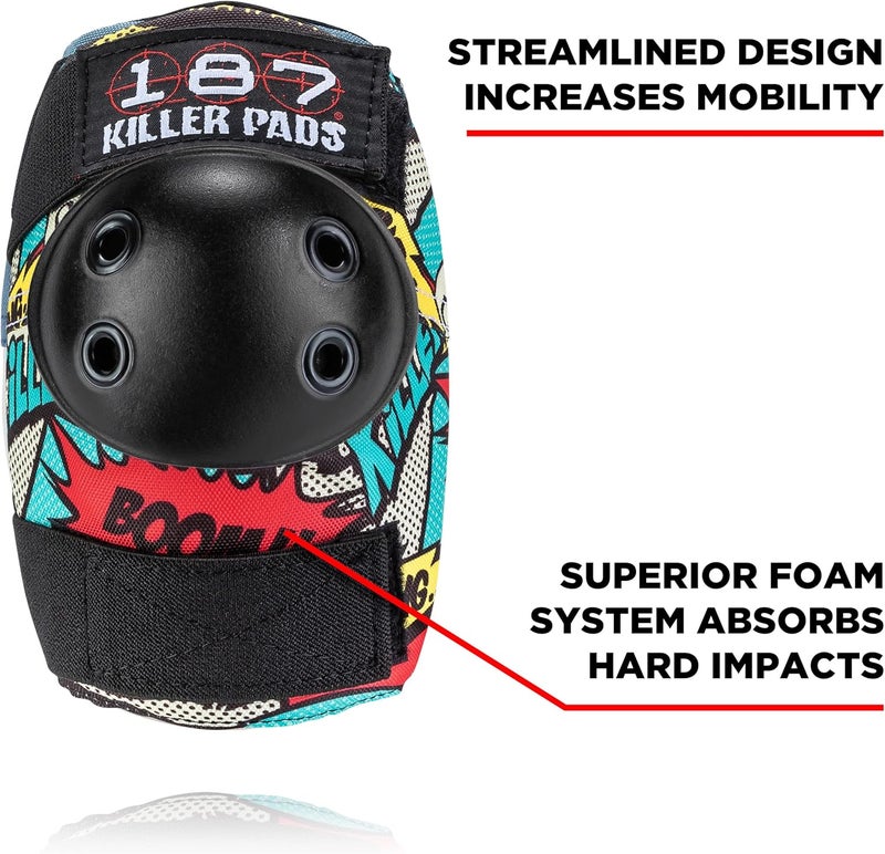187 Killer Pads Knee Pads and Elbow Pads Combo Pack for Skateboarding - Image 3