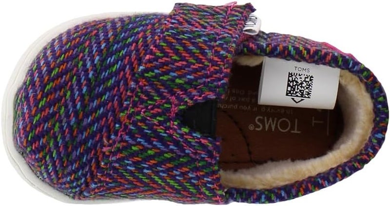 TOMS Infant Girls Alpargata Slip On Flats Casual - Black, Pink - Image 4