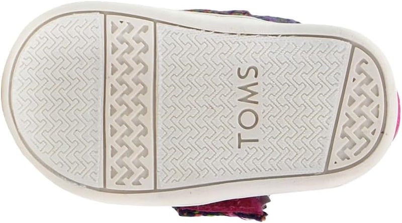 TOMS Infant Girls Alpargata Slip On Flats Casual - Black, Pink - Image 5