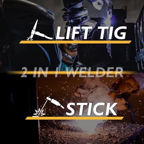 TOOLIOM 195A Stick Welder 110/220V Dual Voltage Lift TIG Welder LCD Display IGBT Inverter with Hot Start Arc Force VRD Welding Machine fits 5/32in. (4mm) Welding Rods - Image 4