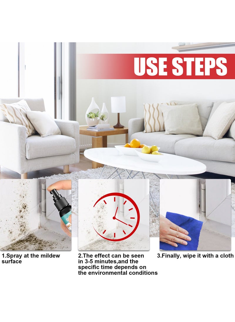 EELHOE Mold removal spray furniture tile floor mildew removal cleaner wall wall anti-mold and mildew removal cleaner 100ml  - Image 2