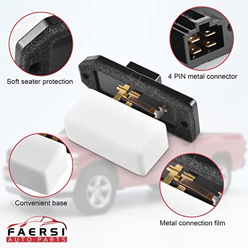 FAERSI HVAC Fan Blower Motor Resistor Replacement for 1994-2008 Dodge Ram 1500 2500 3500 Pickup,1993-1999 Grand Cherokee Replaces RU109 973020 4720278 68004241AA 6800459AA 5012212AA HVAC Fan Resistor - Image 5