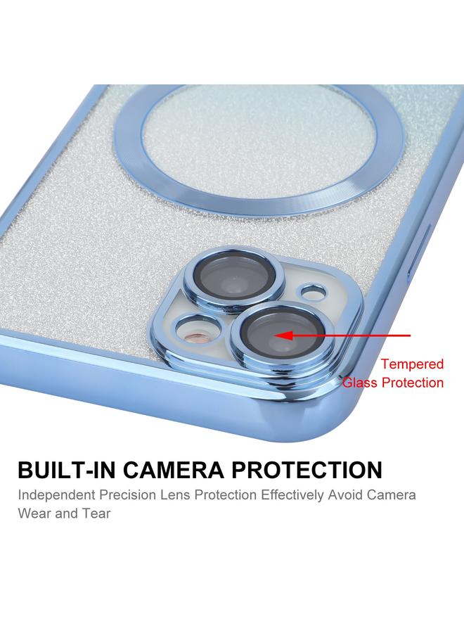 ENKAY Case For iPhone 14 Plus Hat-Prince Magnetic Glitter Plated Shockproof Phone Case with Lens Film - Image 5