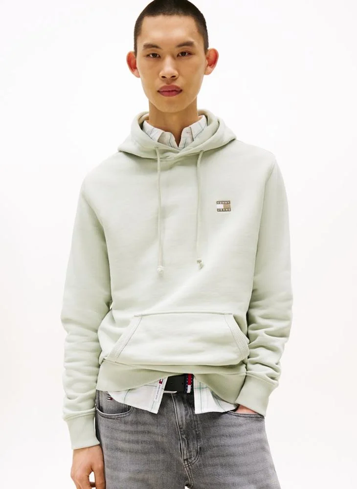 تومي جينز Badge Hoodie