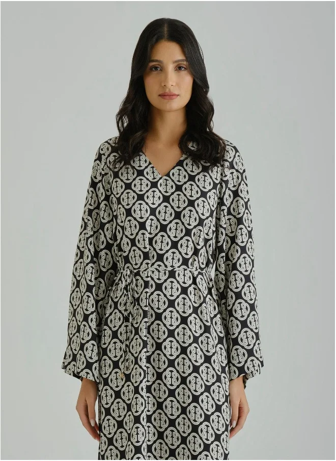 GANT Gant Ramadan Collection  Women's Black Printed Dress