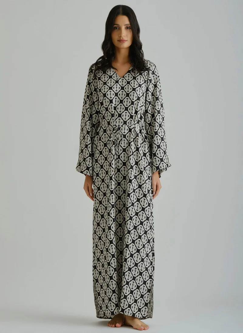 غانت Gant Ramadan Collection  Women's Black Printed Dress