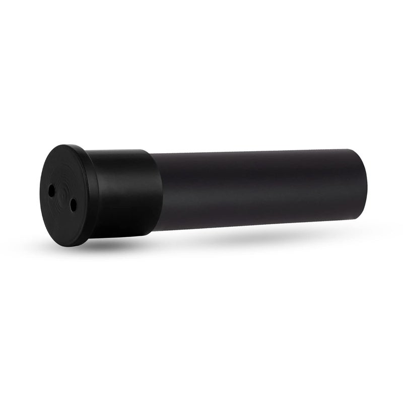 FAPBADRI Wall to Wall Bracket Conceal Support for Any 1 inch Curtain RodPipe Screws Wallplugs Included Material Stainless Steel Colour Black 10 Pieces - Image 1