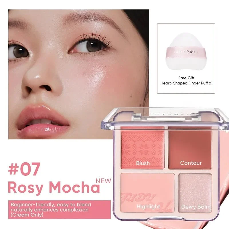 Judydoll Judydoll Blush & Highlight Palette 07
