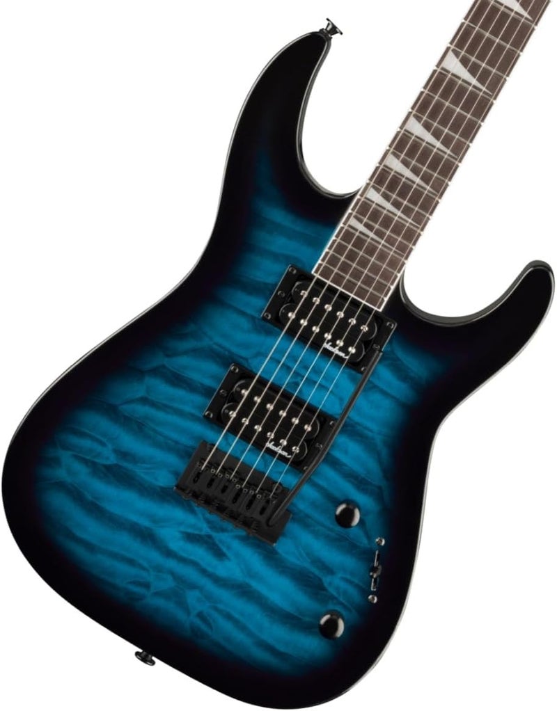 Jackson Dinky JS20 DKQ Electric Guitar Transparent Blue - Image 1
