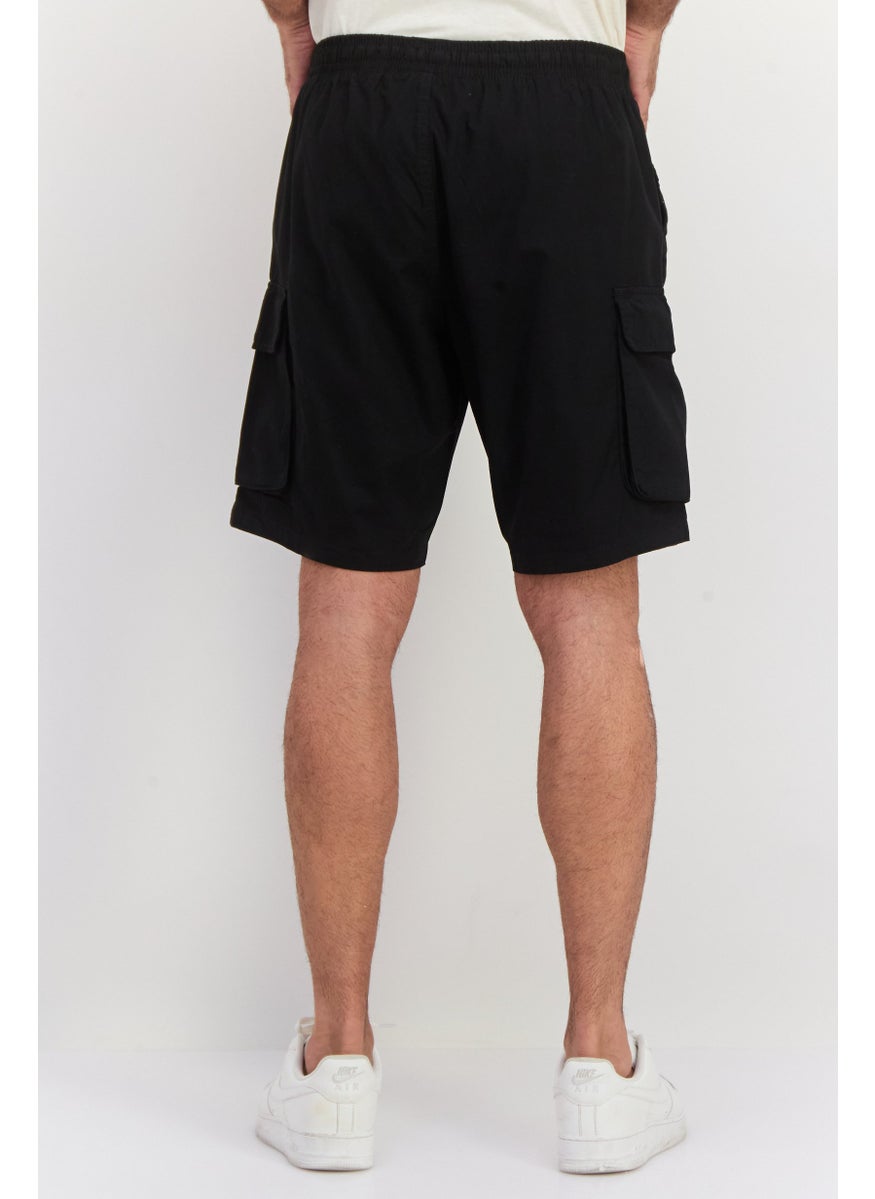 Men Brand Logo Cargo Shorts, Black - pzsku/Z39C4458A5A2DAA340A66Z/45/_/1737642302/4afdb148-5146-4fc3-9e66-3d28487545ca