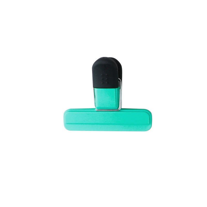 Kitchen Food Sealing Clip Household Tea Snack Plastic Bag Sealing Clip Moisture-proof Food Packaging Sealing Clip Small Cyan Seal Clip 