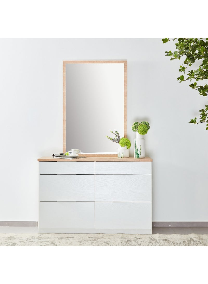 Home Box Milan 6-Drawer Master Dresser without Mirror 118 x 78 x 39 cm  - Image 1