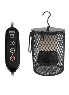 Ceramic Heat Lamp - Keep Your Pets Warm and Cozy for Reptiles, Birds, and Turtles Timer and Anti-Scalding Features