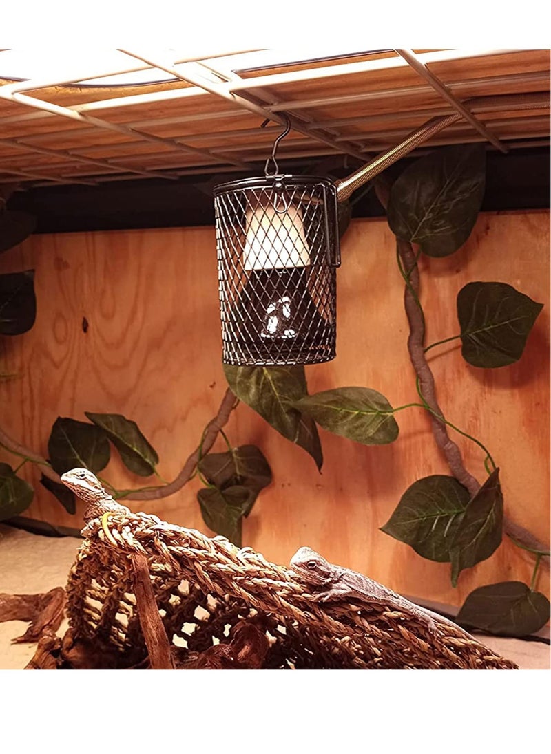SYOSI - Ceramic Heat Lamp - Keep Your Pets Warm and Cozy for Reptiles, Birds, and Turtles Timer and Anti-Scalding Features - Image 1