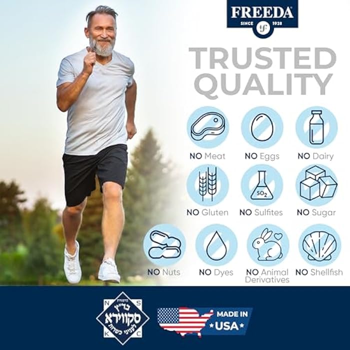 Freeda Magnesium Glycinate | High Absorption Chelated Magnesium | No Oxide | Supports Sleep, Muscle & Nerve Function | Non-GMO, Vegan, Kosher | Gentle on Digestion | 90 Capsules - Image 5