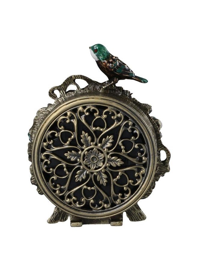 hobbyme Vintage Birds Retro Analog Table Clock European Retro Table Clock with a BirdEnamel Clock for Living Room and Bedroom Art Decor - Image 4