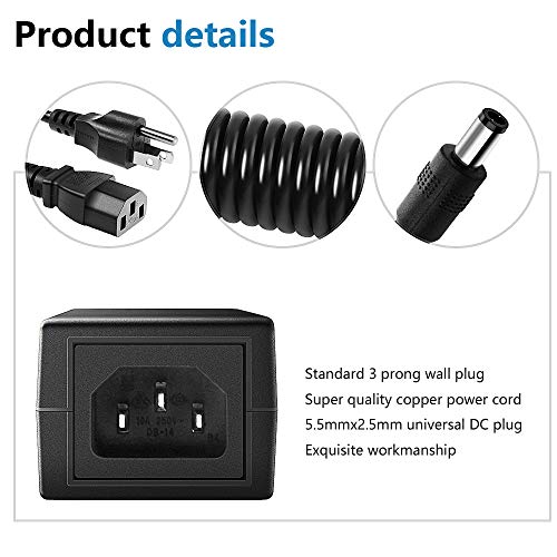 SHNITPWR 24V 3A DC Power Supply Adapter AC 100V~240V to DC 24 Volt 3 Amp 72W Converter Transformer 5.5x2.5mm Plug for 5050 3528 LED Strip Light 3D Printer LED Driver CCTV Security System LCD Monitor - Image 4