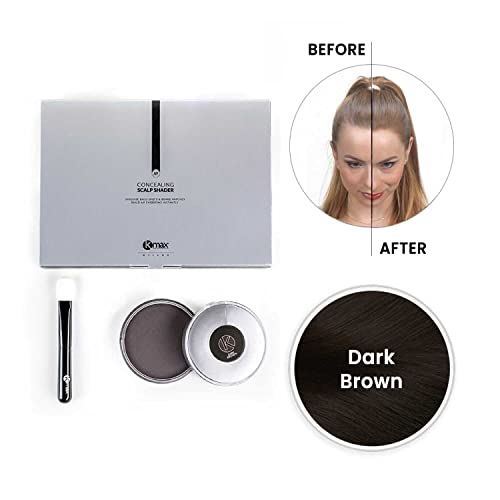 kmax Concealing Scalp Shader Hair And Scalp Foundation Water Resistance Concealing Effect (Dark Brown), 3 Count - Image 3