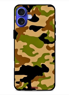 Apple iPhone 16 Plus Protective Case Cover Camouflage Abstract Digital Pattern