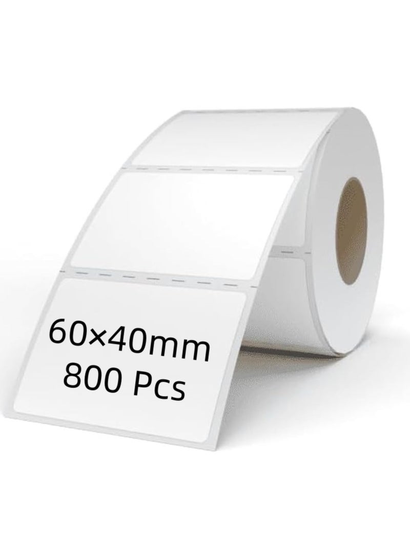 Generic Direct thermal label Barcode Sticker 60mm x 40mm 800 Labels per Roll  - Image 1