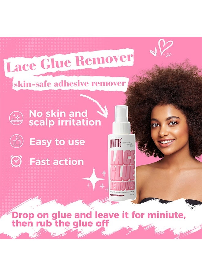 Immetee Lace Glue Remover 120ml, Tape in Extension Remover Spray, Fast Acting Hair Extensions Wig Glue Remover, Tape in Remover - Image 2