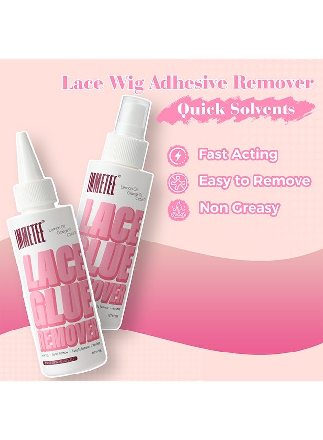 Immetee Lace Glue Remover 120ml, Tape in Extension Remover Spray, Fast Acting Hair Extensions Wig Glue Remover, Tape in Remover - Image 4