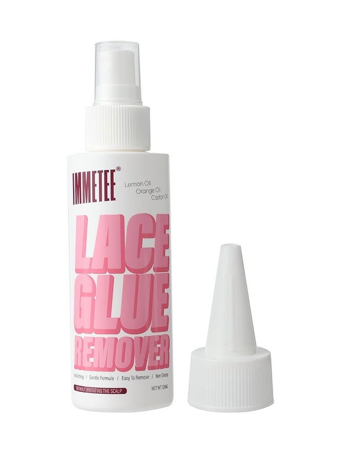 Immetee Lace Glue Remover 120ml, Tape in Extension Remover Spray, Fast Acting Hair Extensions Wig Glue Remover, Tape in Remover - Image 1