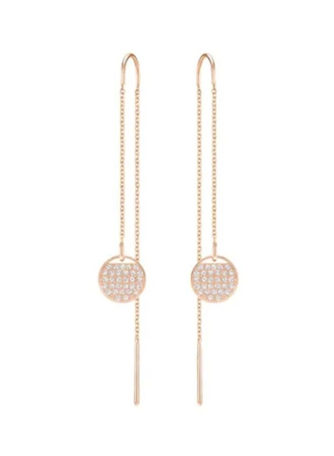 Chomel أقراط زنجبيل مطلية بلون الذهب الوردي