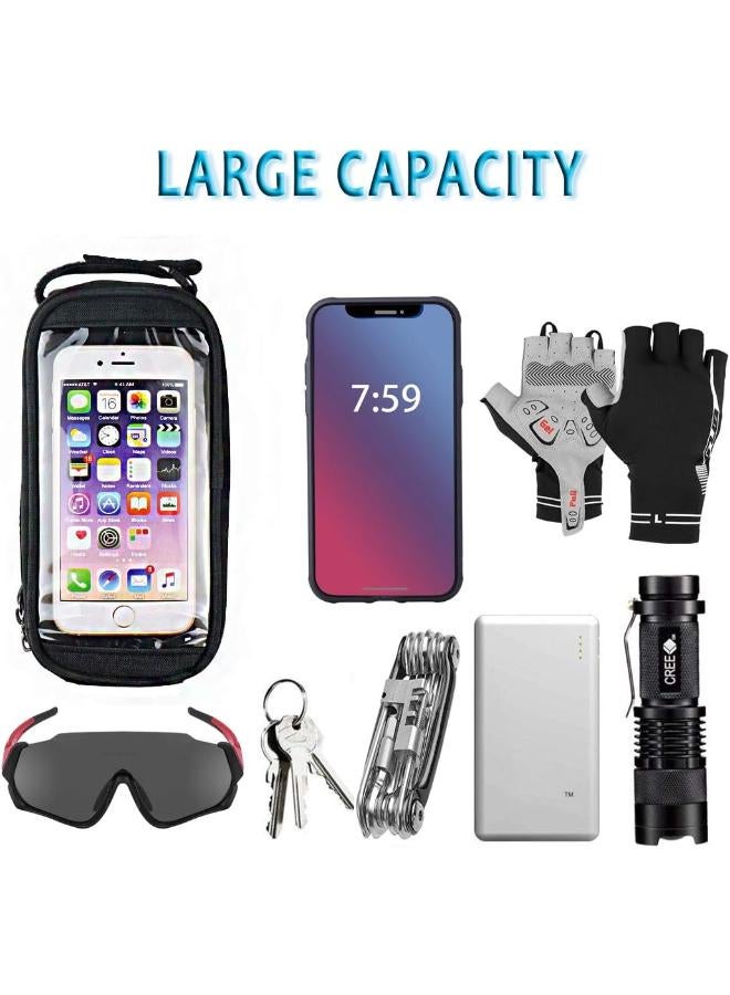 B-SOUL unifun Waterproof Bike Frame Bag with Phone Holder & Headphone Port - Image 4