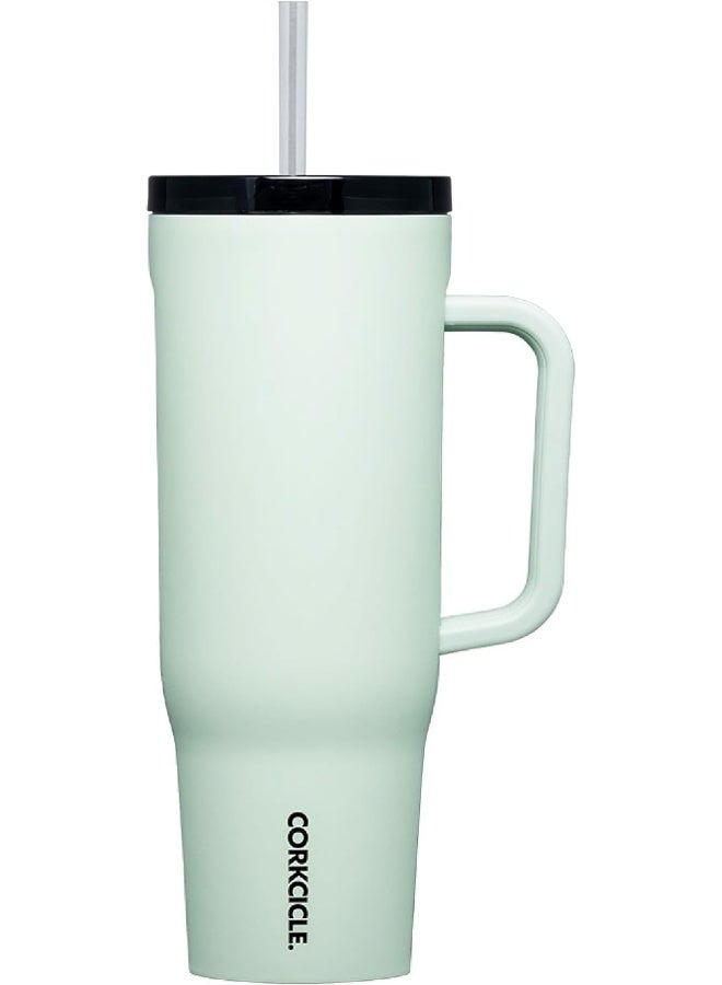 CORKCICLE كوب كوركسيكل كروزر المعزول مع مقبض وقشة، ضباب حكيم، 40 أونصة - Image 1